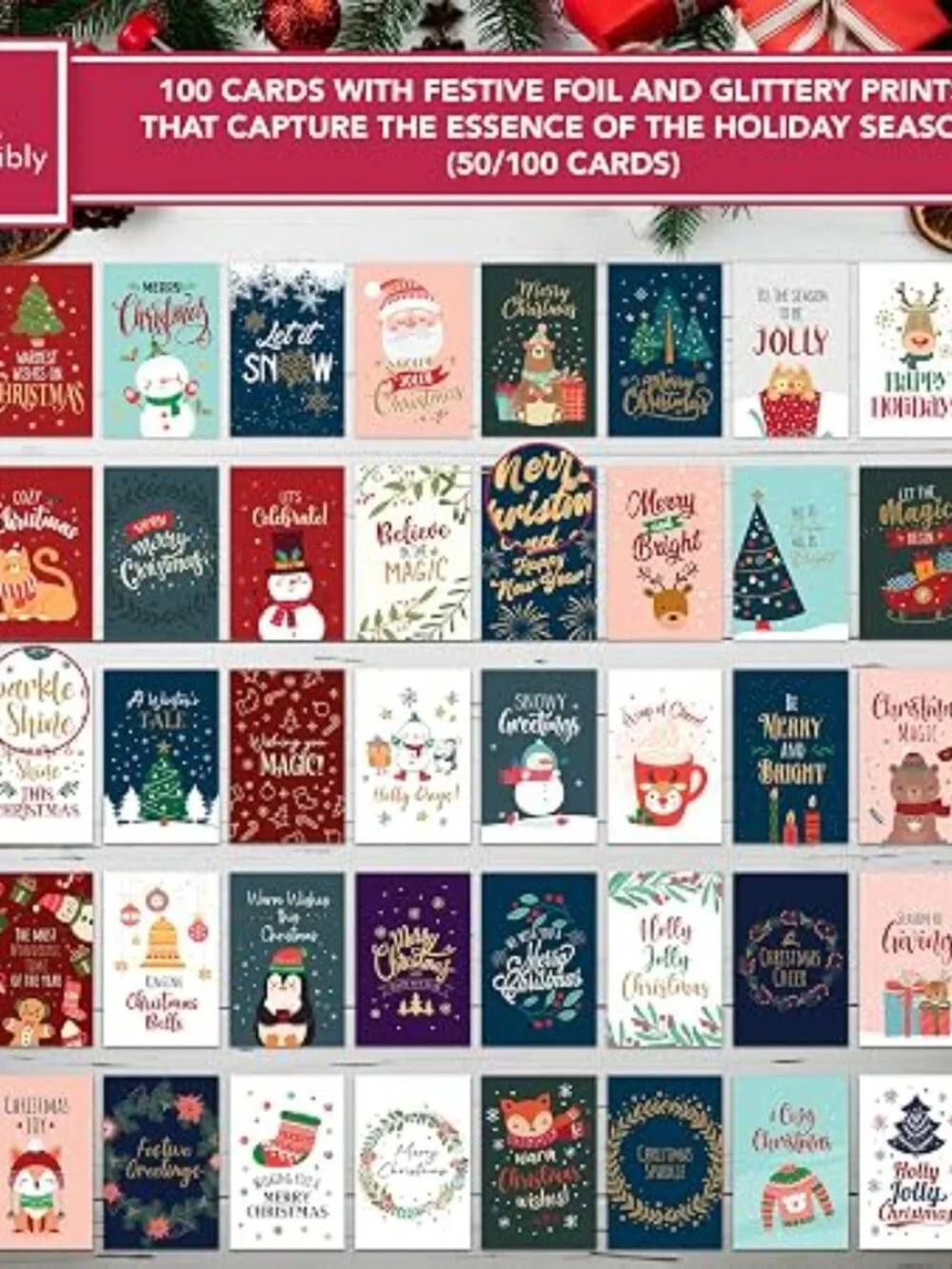 100 UNIQUELY DESIGNED CARDS